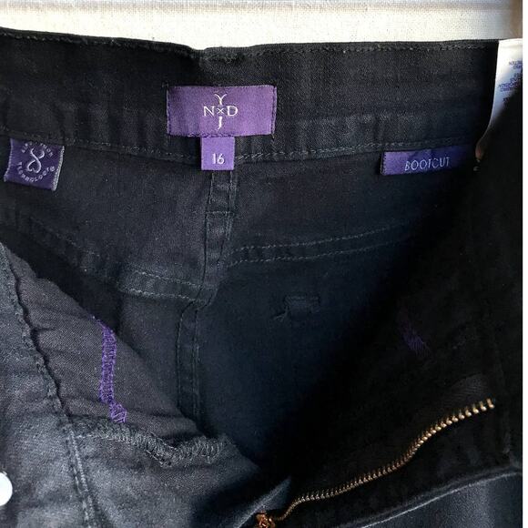 NYDJ Black Bootcut Jeans size 16 - Picture 5 of 6
